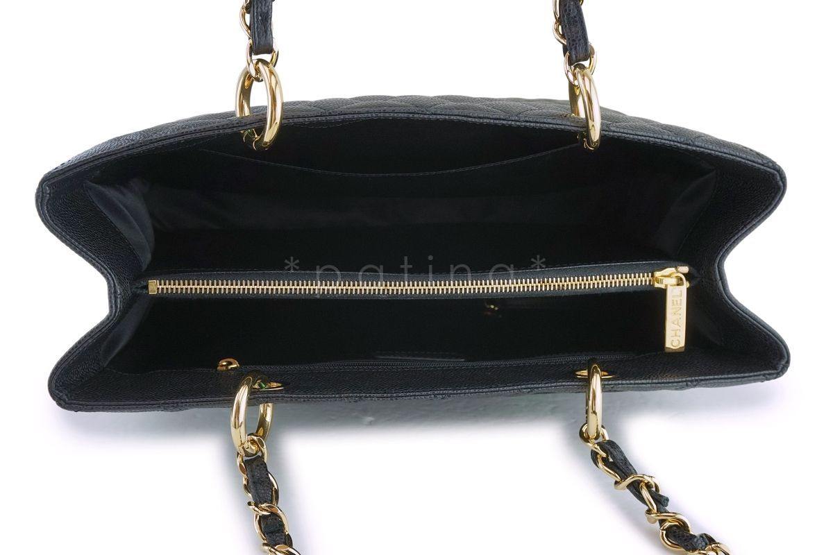 Chanel Black Caviar Grand Shopper Tote GST Bag GHW - Image 9