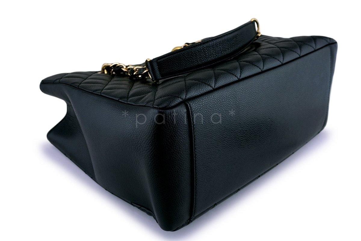 Chanel Black Caviar Grand Shopper Tote GST Bag GHW - Image 7