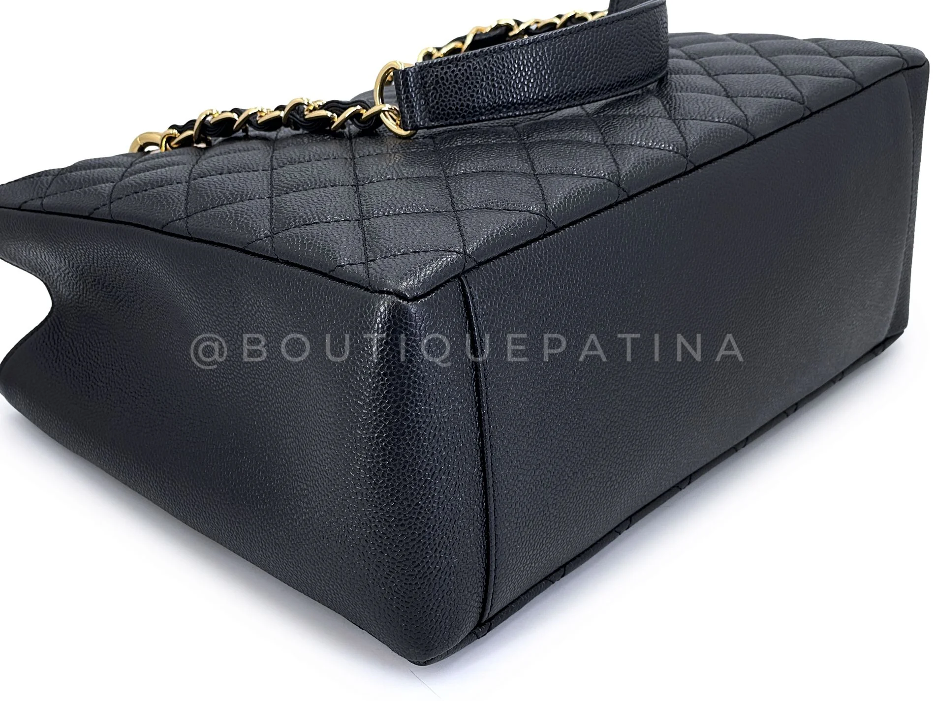Chanel Black Caviar Grand Shopper Tote GST Bag GHW R1K - Image 7