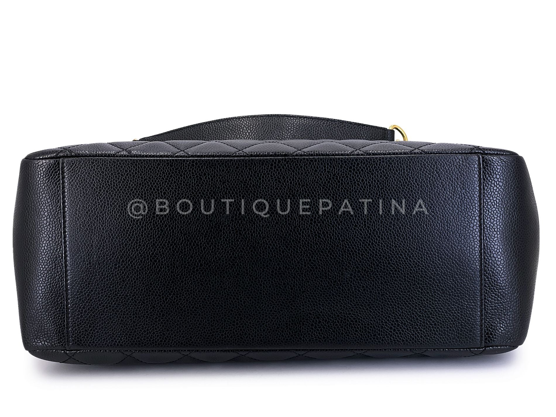 Chanel Black Caviar Grand Shopper Tote GST Bag GHW R1K - Image 6