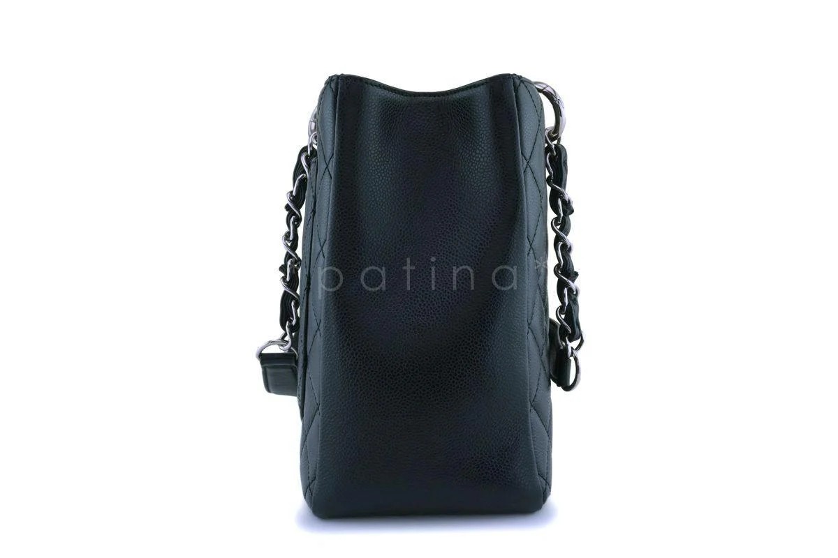 Chanel Black  Caviar Grand Shopper Tote GST Bag SHW 5I2 - Image 4