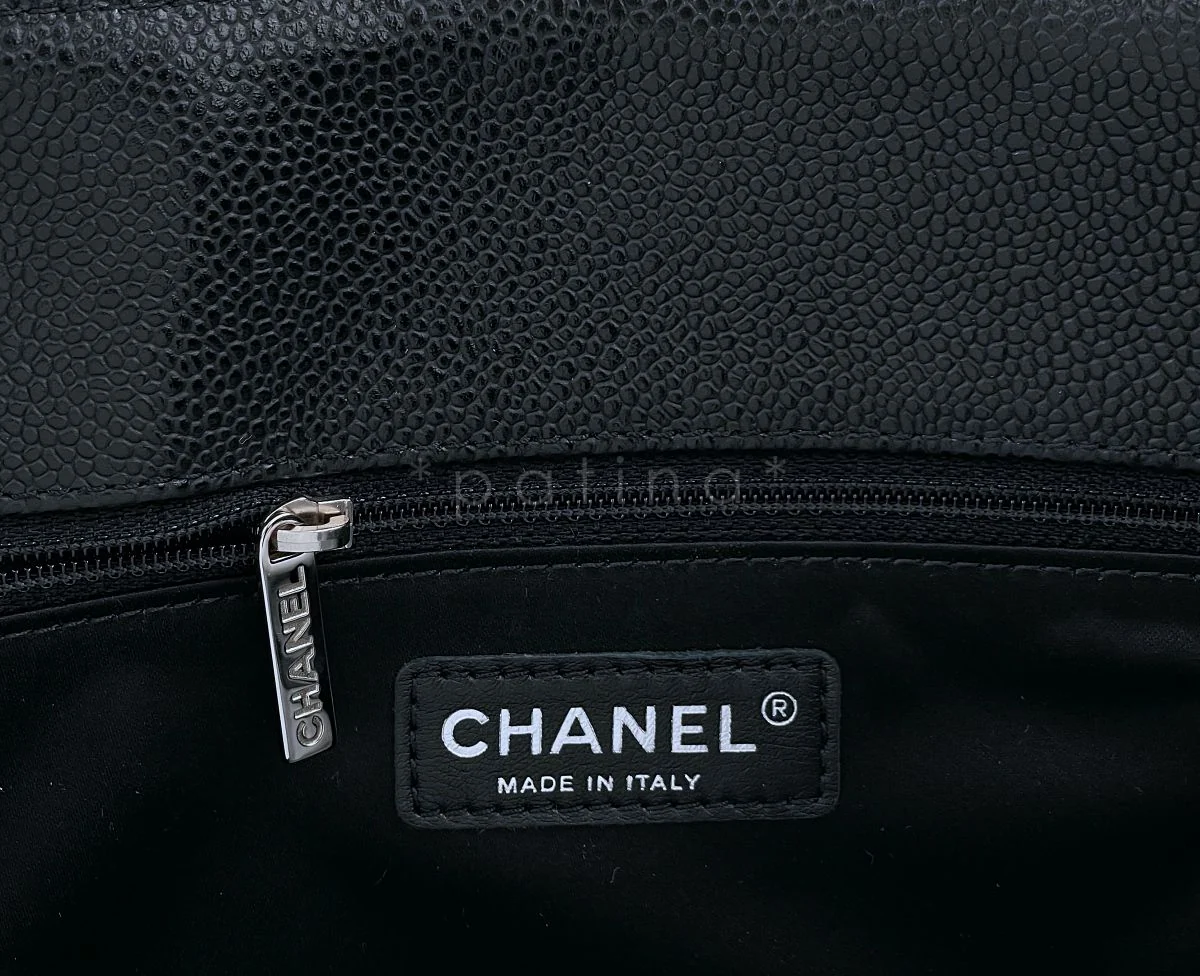 Chanel Black Caviar Grand Shopper Tote GST Bag SHW - Image 10