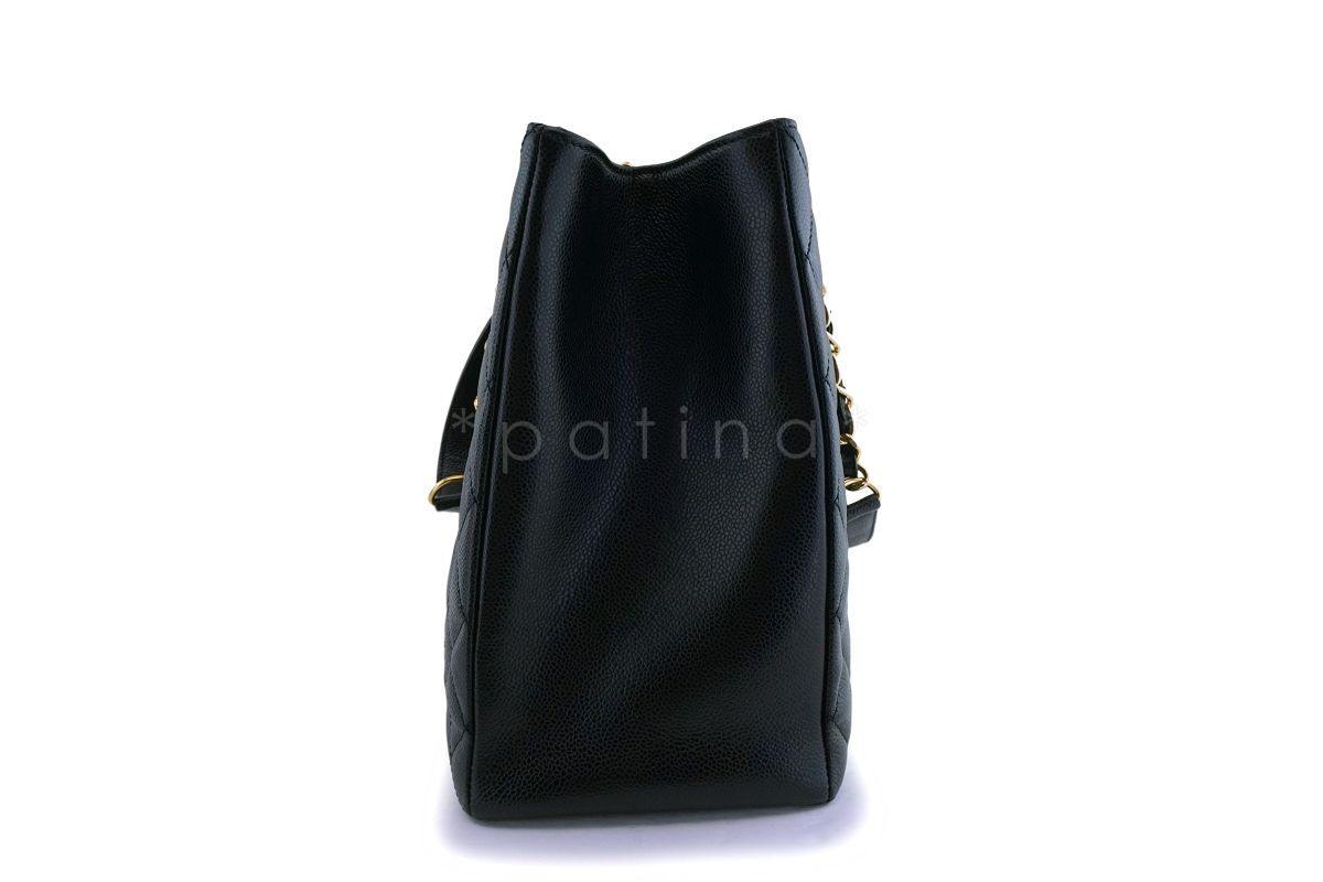 Chanel Black Caviar Grand Shopper Tote XL GST Bag GHW - Image 4