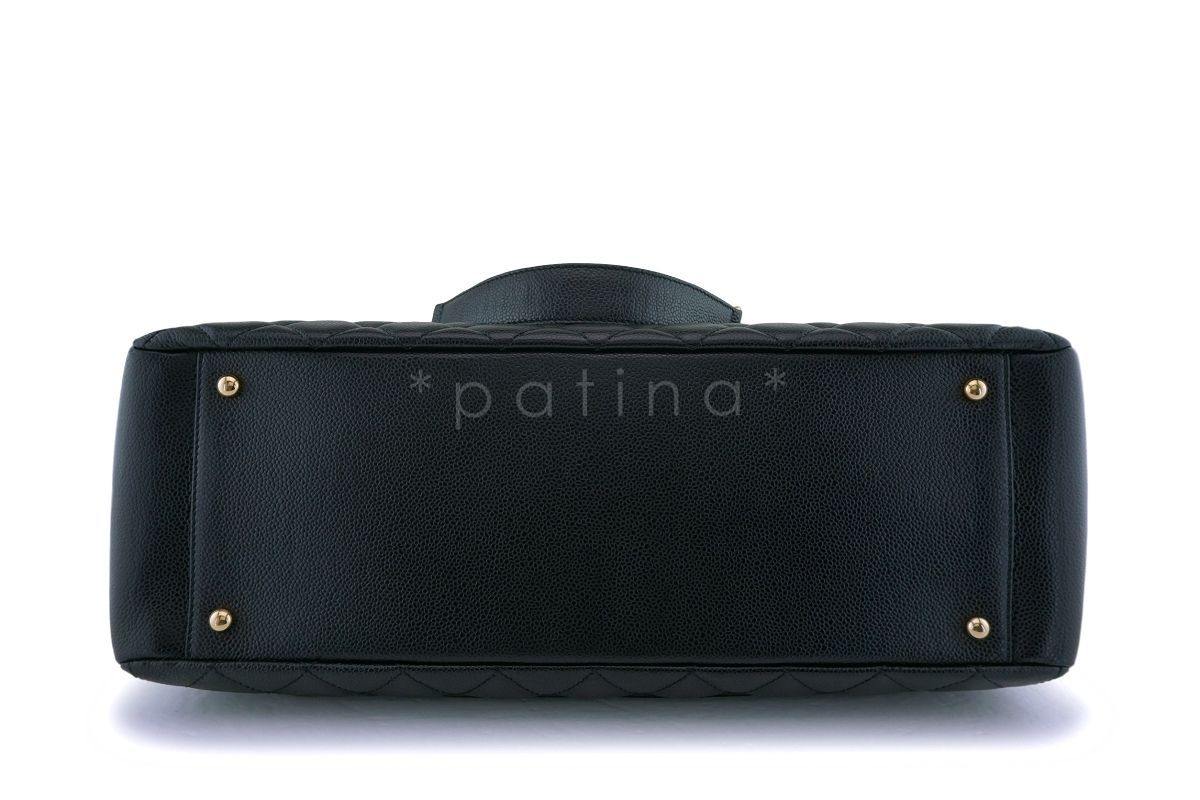 Chanel Black Caviar Grand Shopper Tote XL GST Bag GHW - Image 6