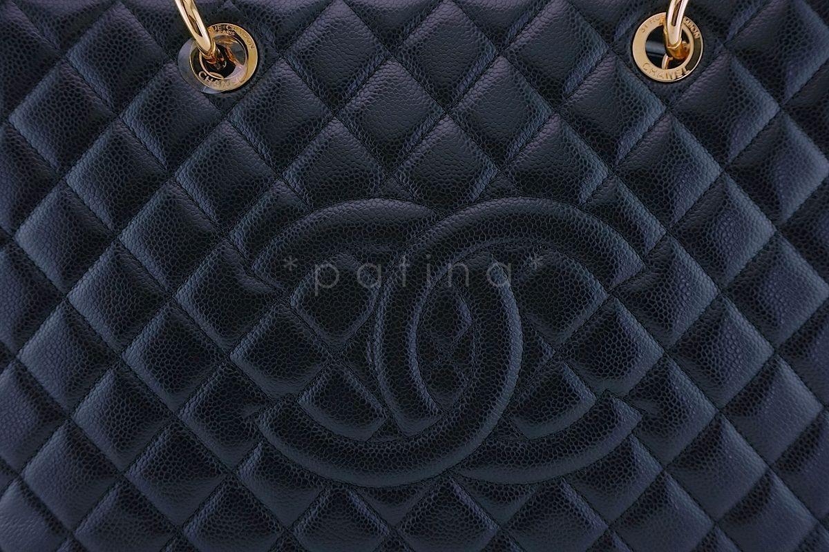Chanel Black Caviar Grand Shopper Tote XL GST Bag GHW - Image 8
