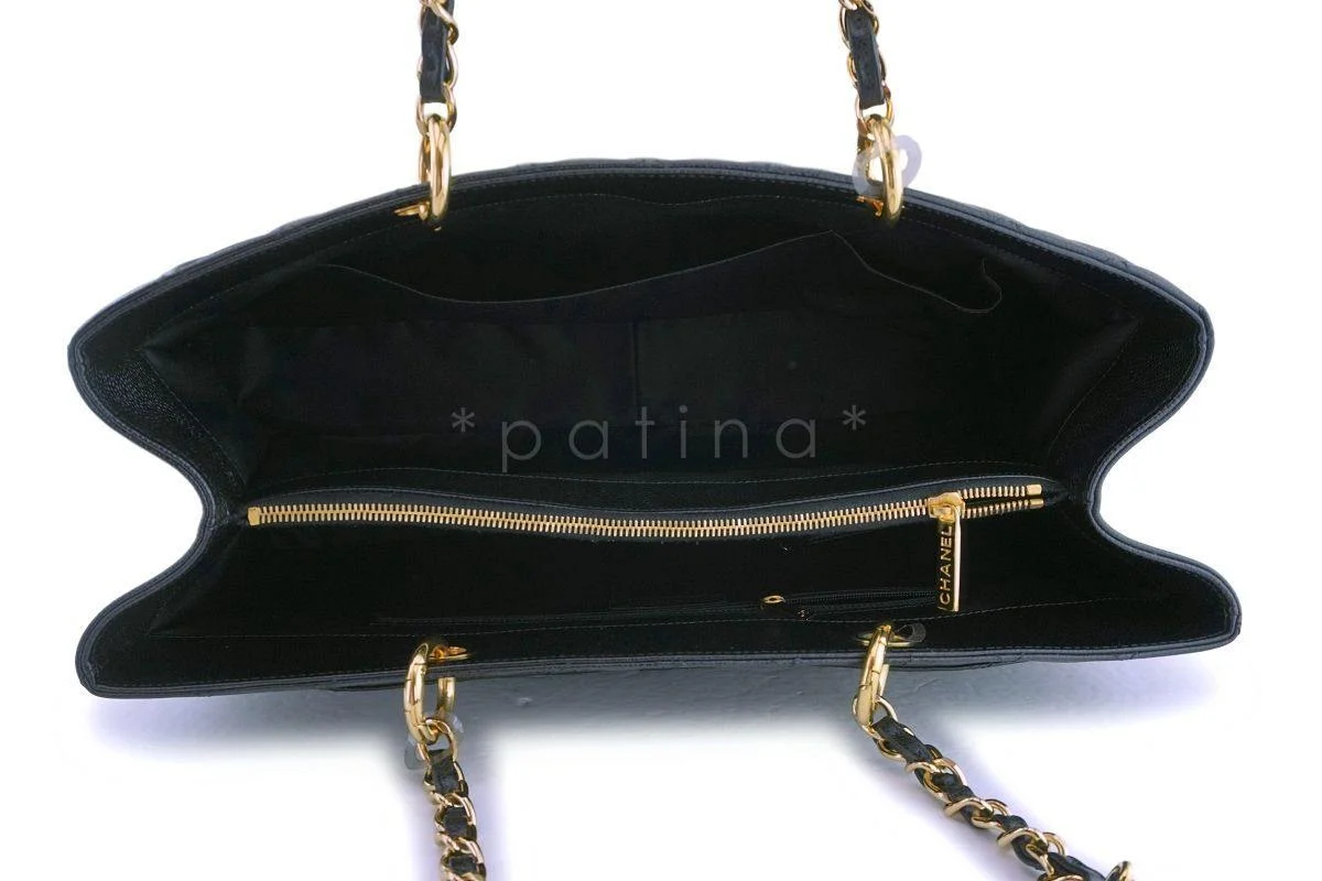 Chanel Black Caviar Grand Shopper Tote XL GST Bag GHW - Image 9