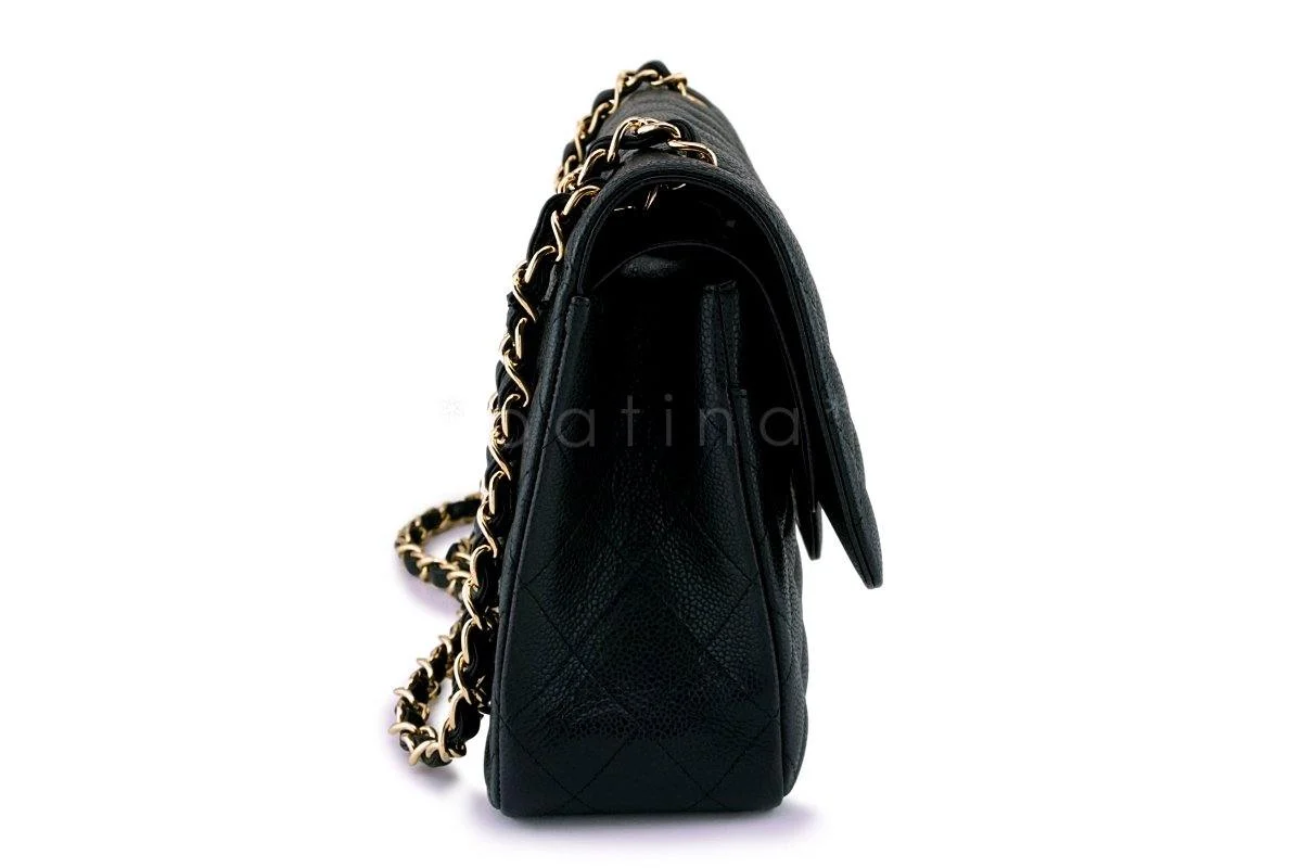 Chanel Black Caviar Jumbo Classic Double Flap Bag GHW - Image 4