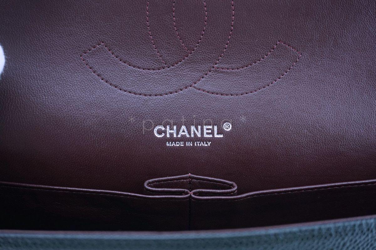Chanel Black Caviar Jumbo Classic Double Flap Bag SHW - Image 10
