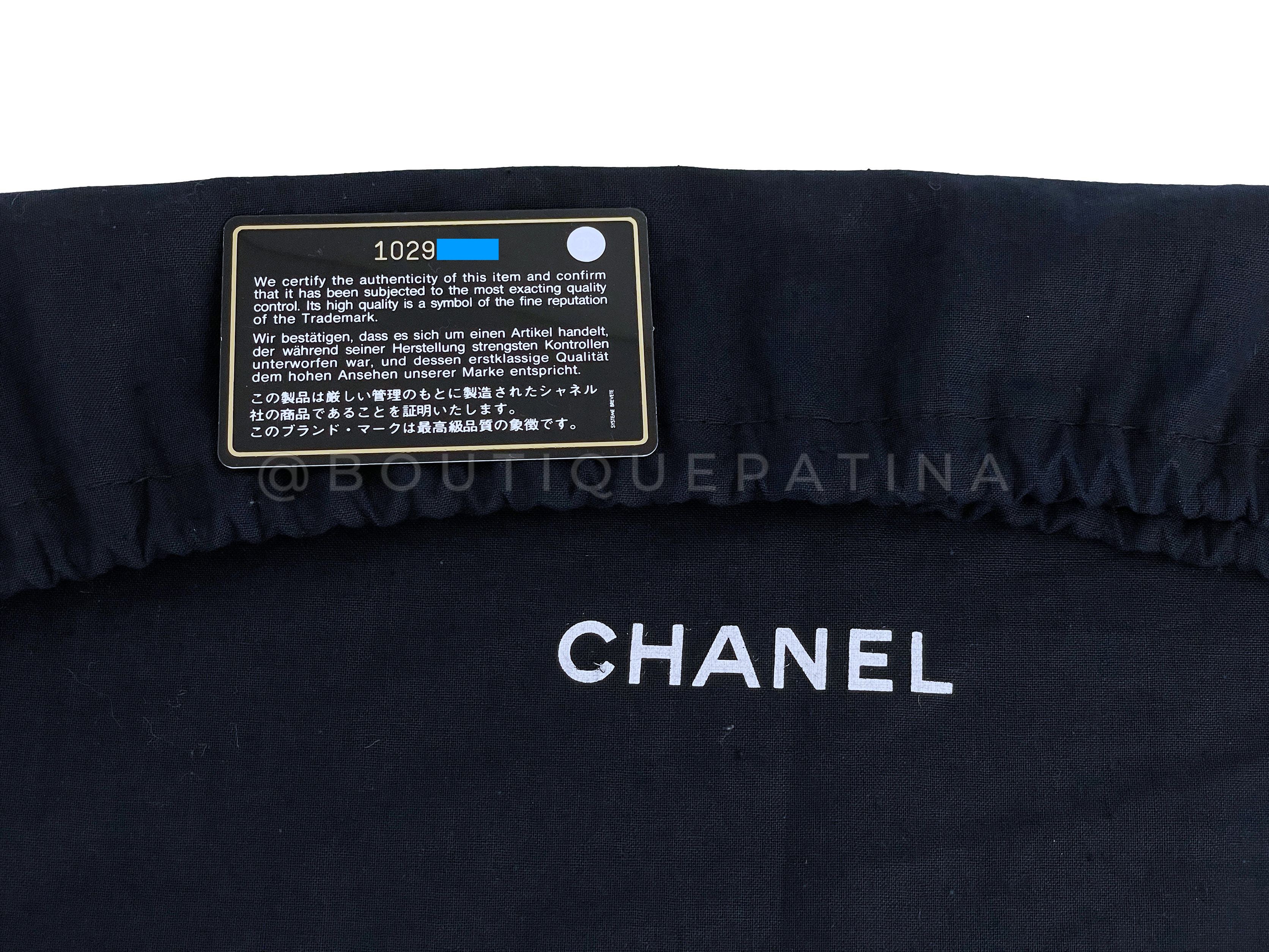 Chanel Black Caviar Jumbo Classic Flap Bag SHW - Image 13