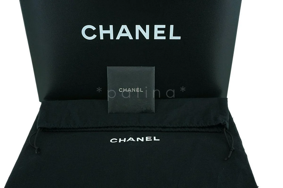 Chanel Black Caviar Jumbo Large Classic Flap Bag GHW - Image 13