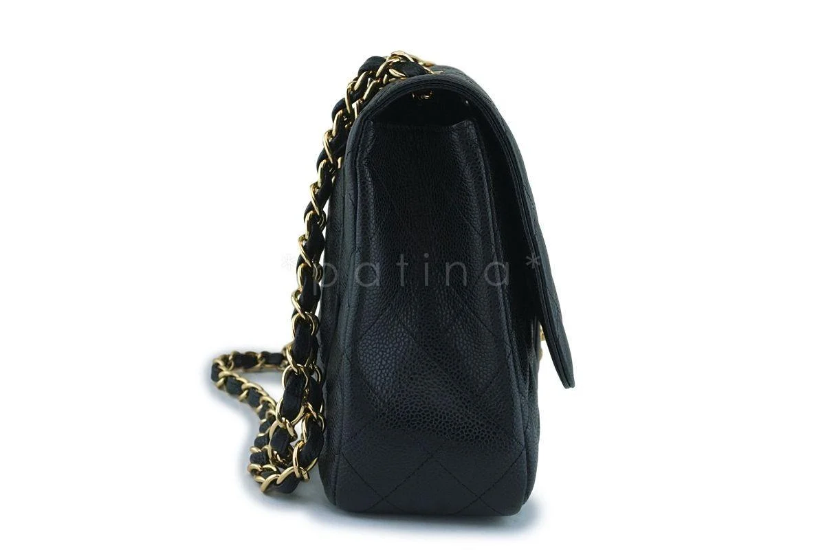 Chanel Black Caviar Jumbo Large Classic Flap Bag GHW - Image 4