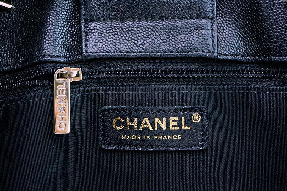 Chanel Black Caviar Large Timeless Classic Grand Shopper Tote Bag GHW - Image 10