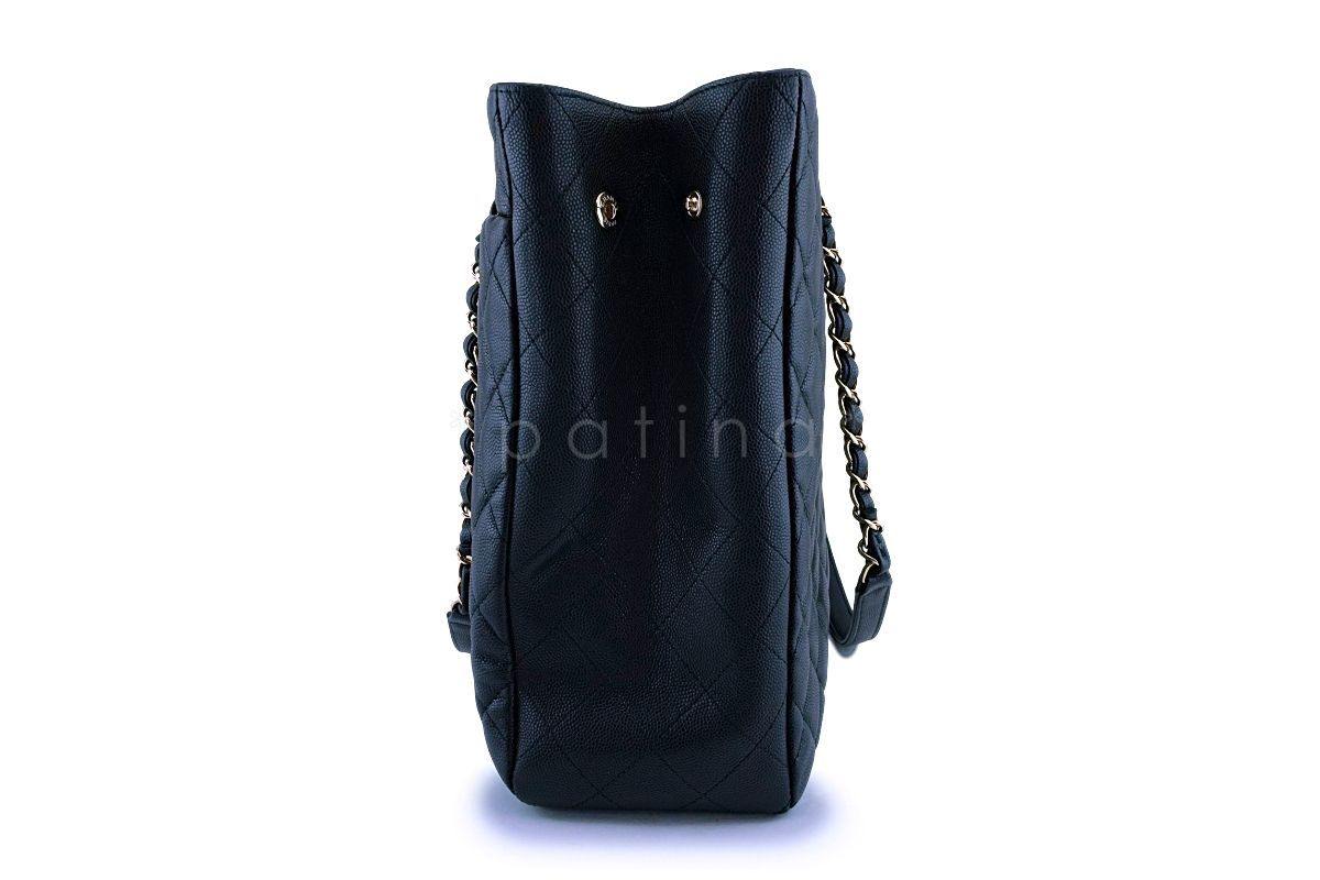 Chanel Black Caviar Large Timeless Classic Grand Shopper Tote Bag GHW - Image 4