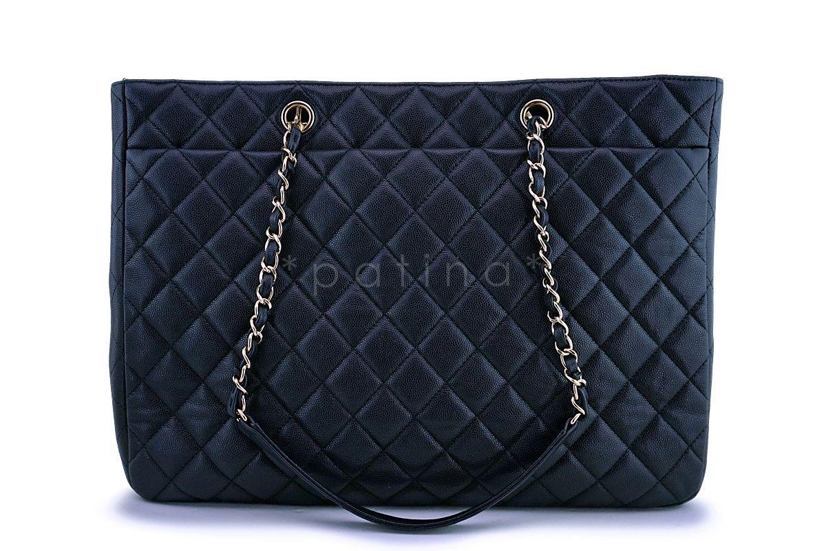 Chanel Black Caviar Large Timeless Classic Grand Shopper Tote Bag GHW - Image 5