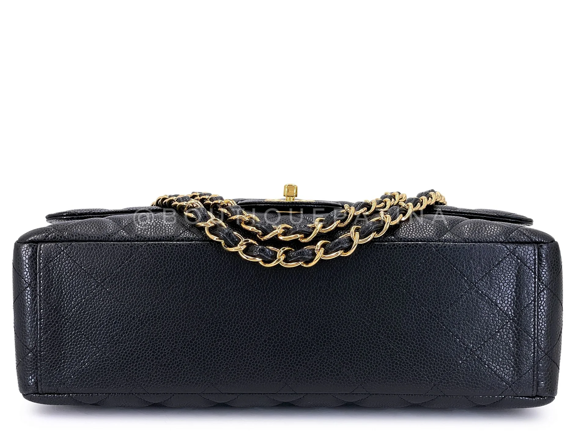 Chanel Black Caviar Maxi Classic Double Flap Bag  GHW DSV - Image 6