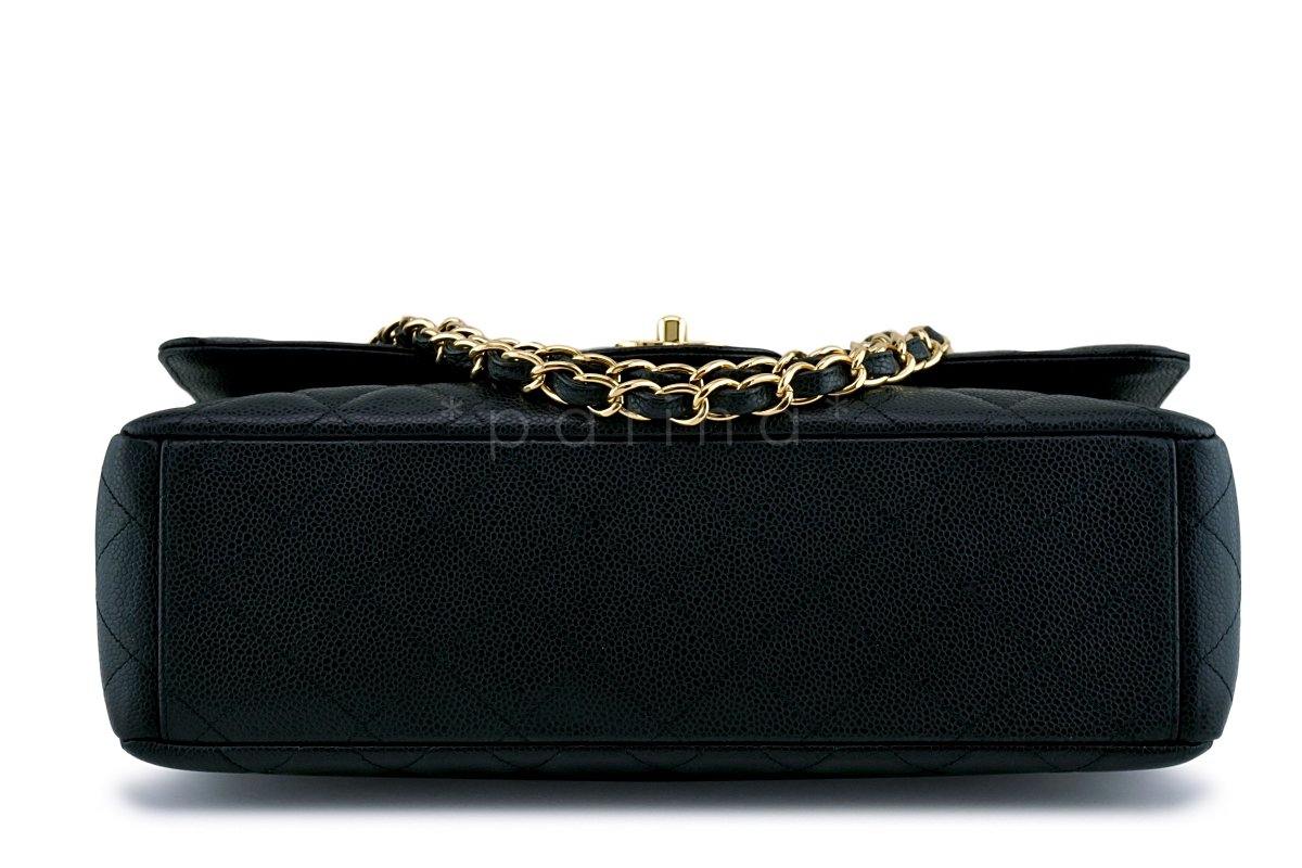 Chanel Black Caviar Maxi Quilted Classic "Jumbo XL" Flap Bag GHW - Image 6