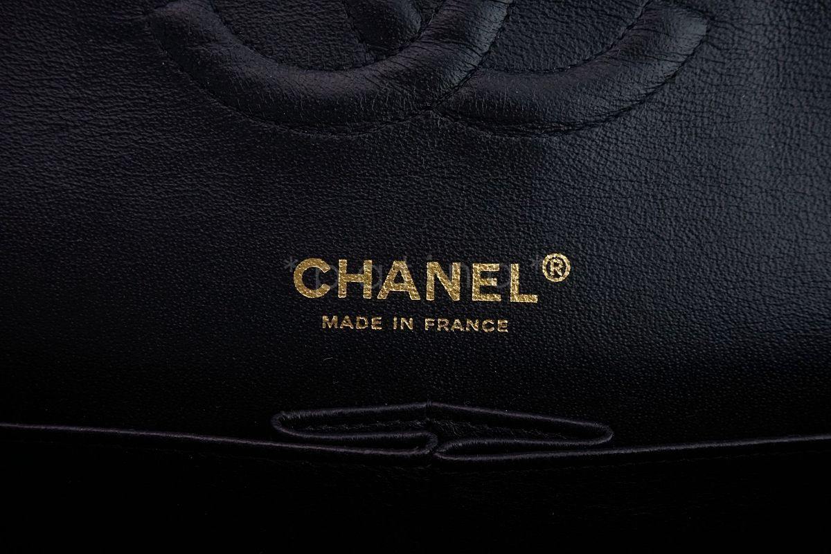 Chanel Black Caviar Medium Classic Double Flap Bag 24k GHW D3R - Image 10