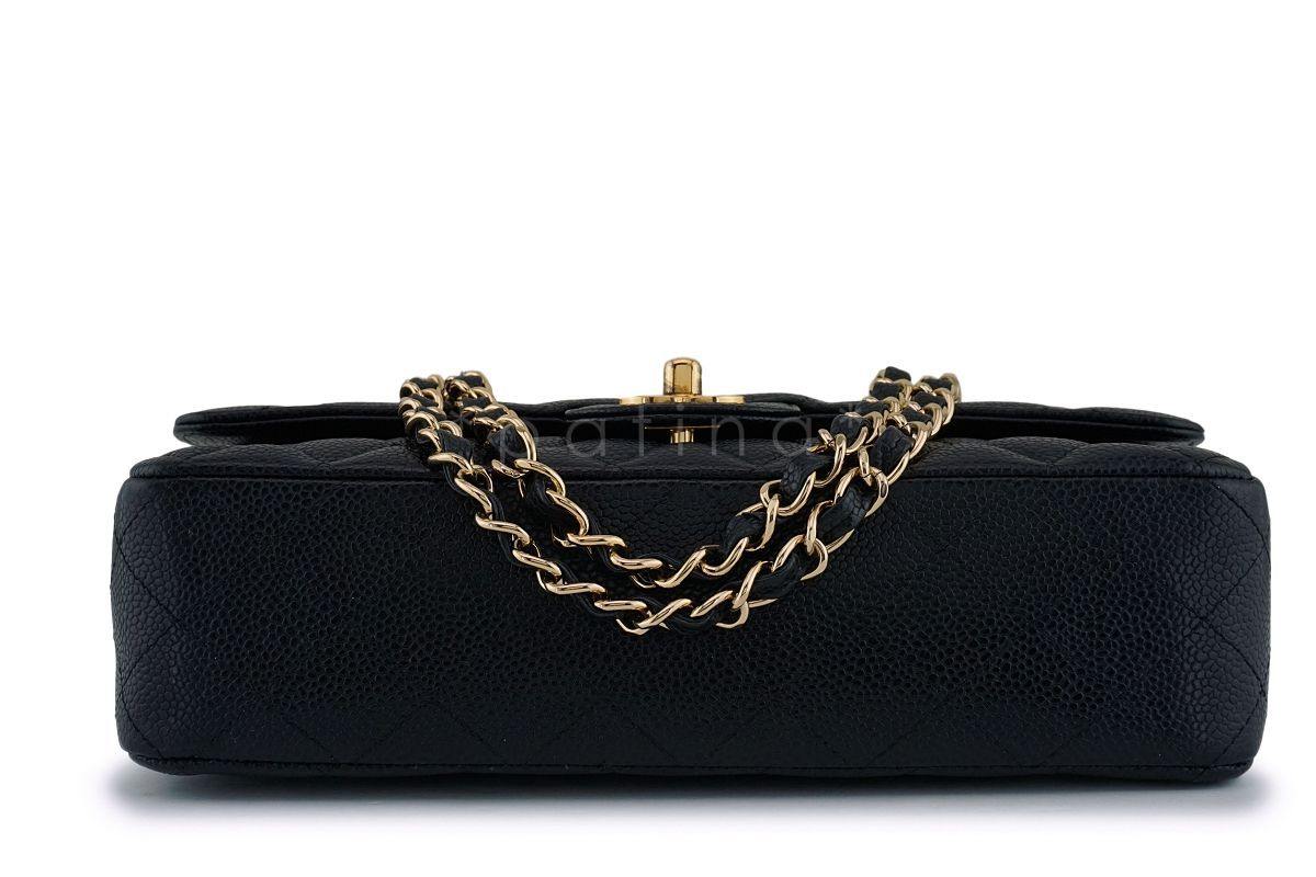 Chanel Black Caviar Medium Classic Double Flap Bag 24k GHW D3R - Image 6