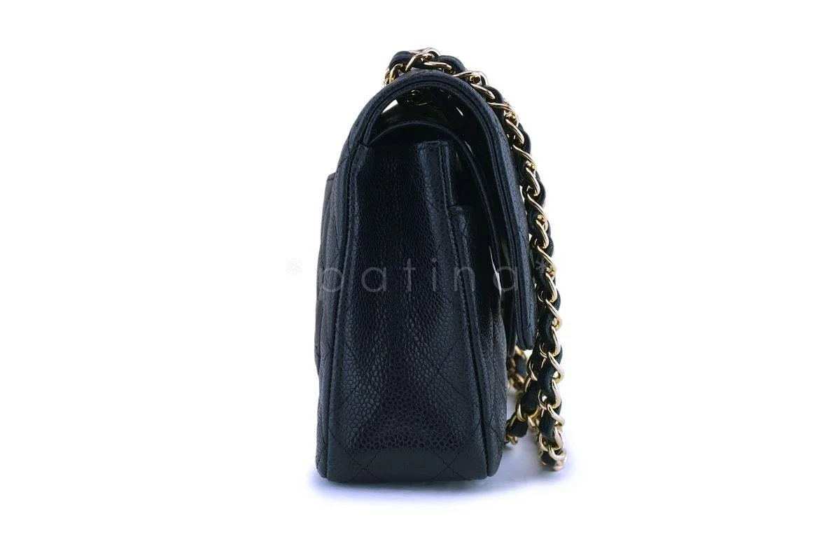 Chanel Black Caviar Medium Classic Double Flap Bag 24k GHW - Image 4