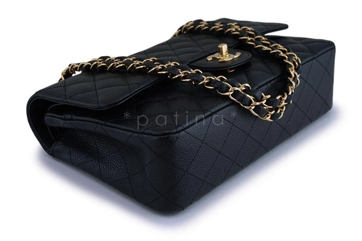Chanel Black Caviar Medium Classic Double Flap Bag 24k GHW - Image 7