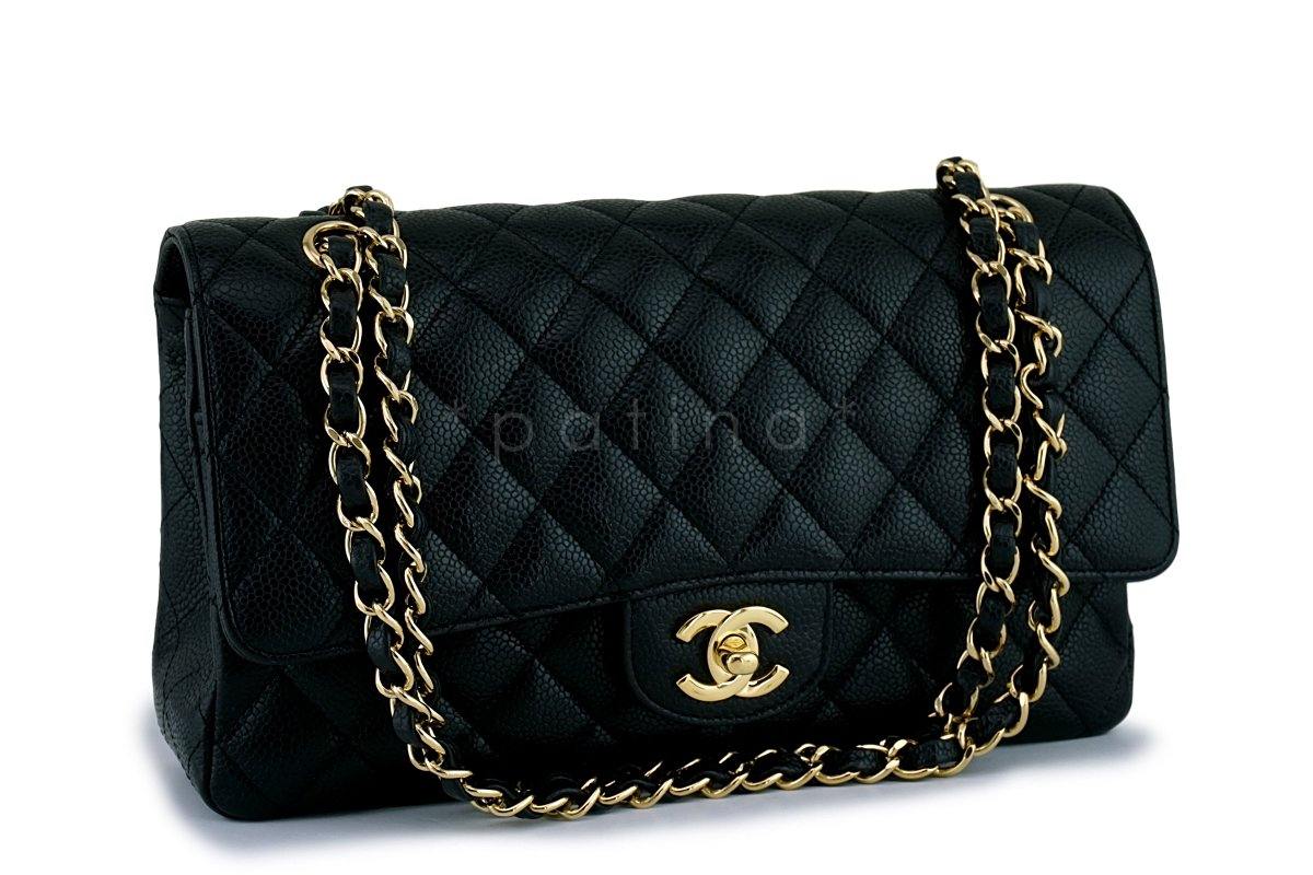 Chanel Black Caviar Medium Classic Double Flap Bag GHW - Image 2