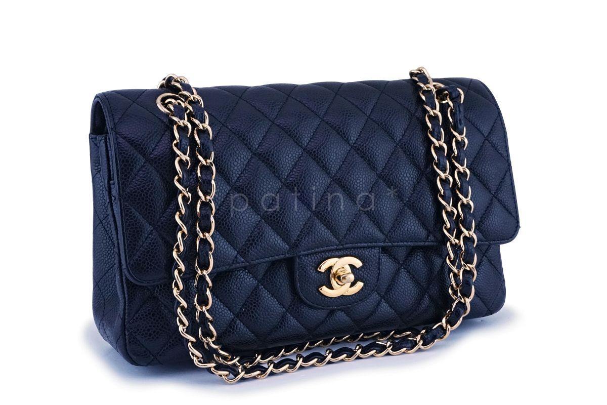 Chanel Black Caviar Medium Classic Double Flap Bag GHW - Image 2