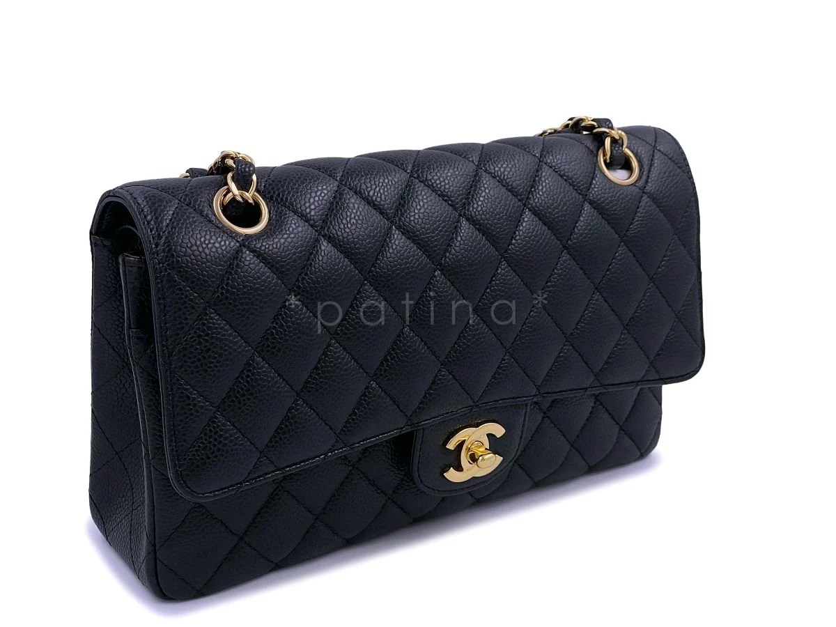 Chanel Black Caviar Medium Classic Double Flap Bag GHW - Image 3