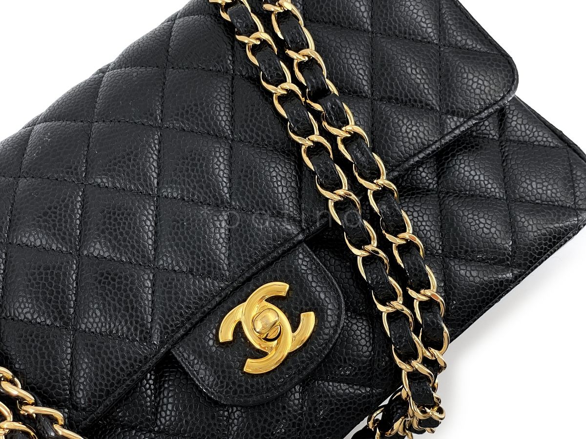 Chanel Black Caviar Medium Classic Double Flap Bag GHW D3R D3R - Image 9