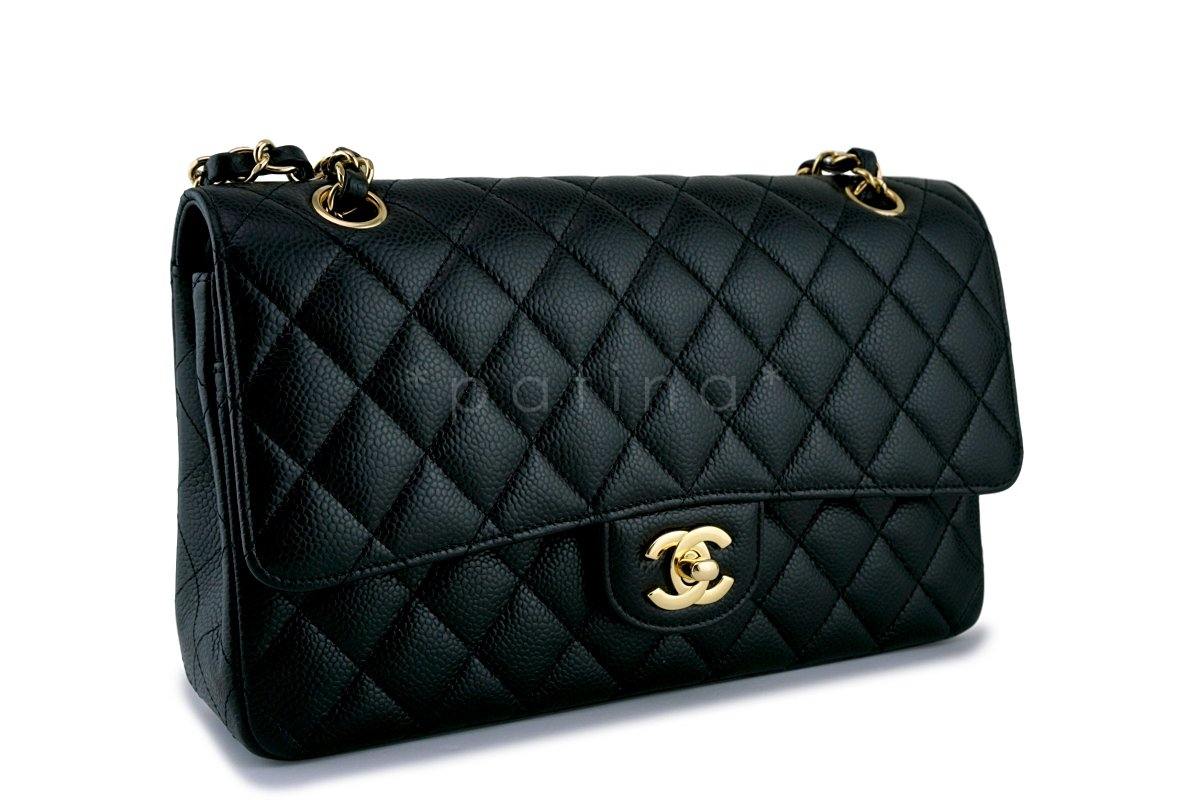 Chanel Black Caviar Medium Classic Double Flap Bag GHW - Image 3