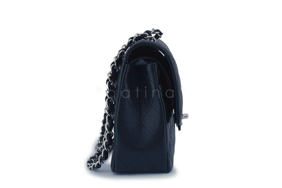 Chanel Black Caviar Medium Classic Double Flap Bag SHW - Image 4