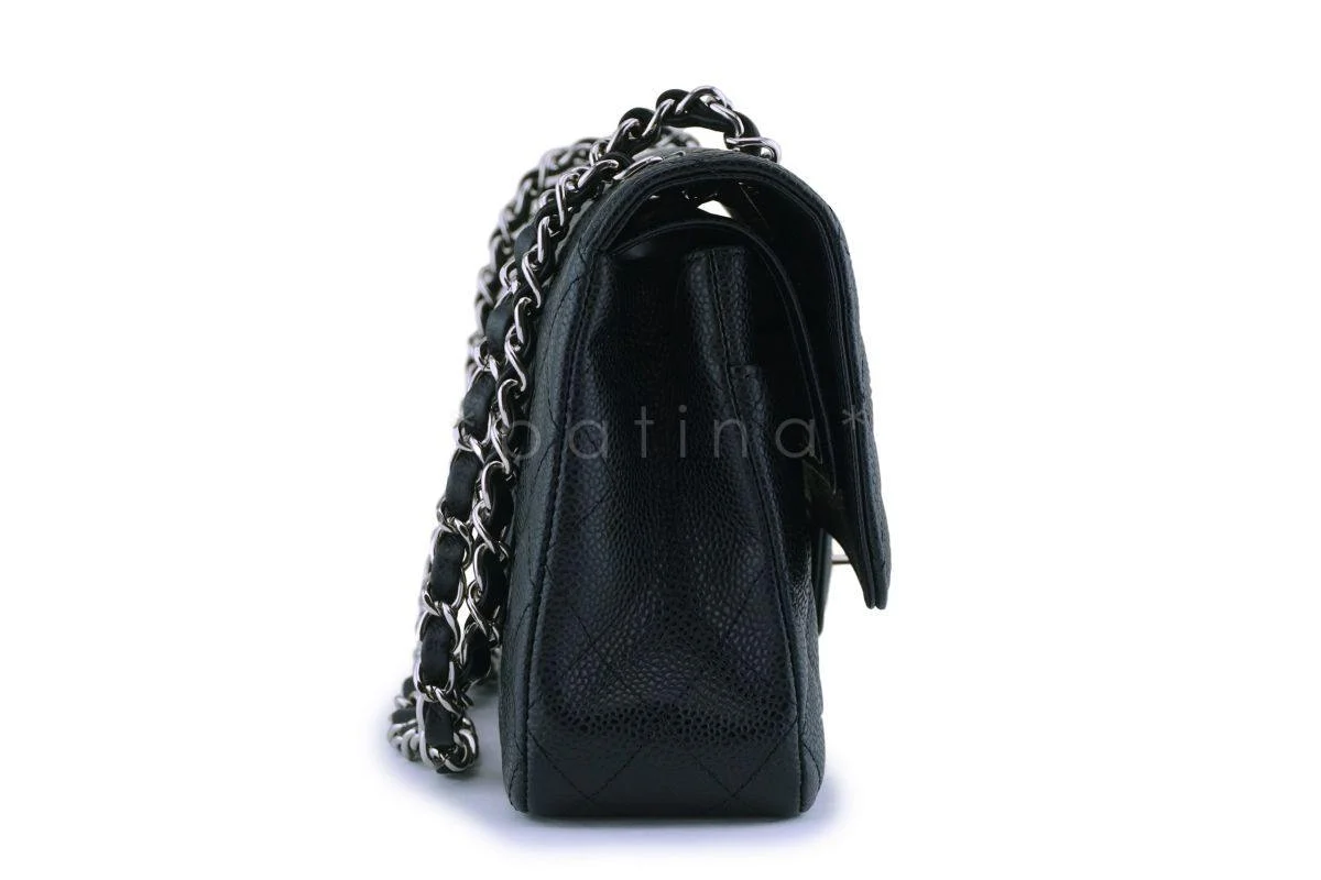 Chanel Black Caviar Medium Classic Double Flap Bag SHW - Image 4