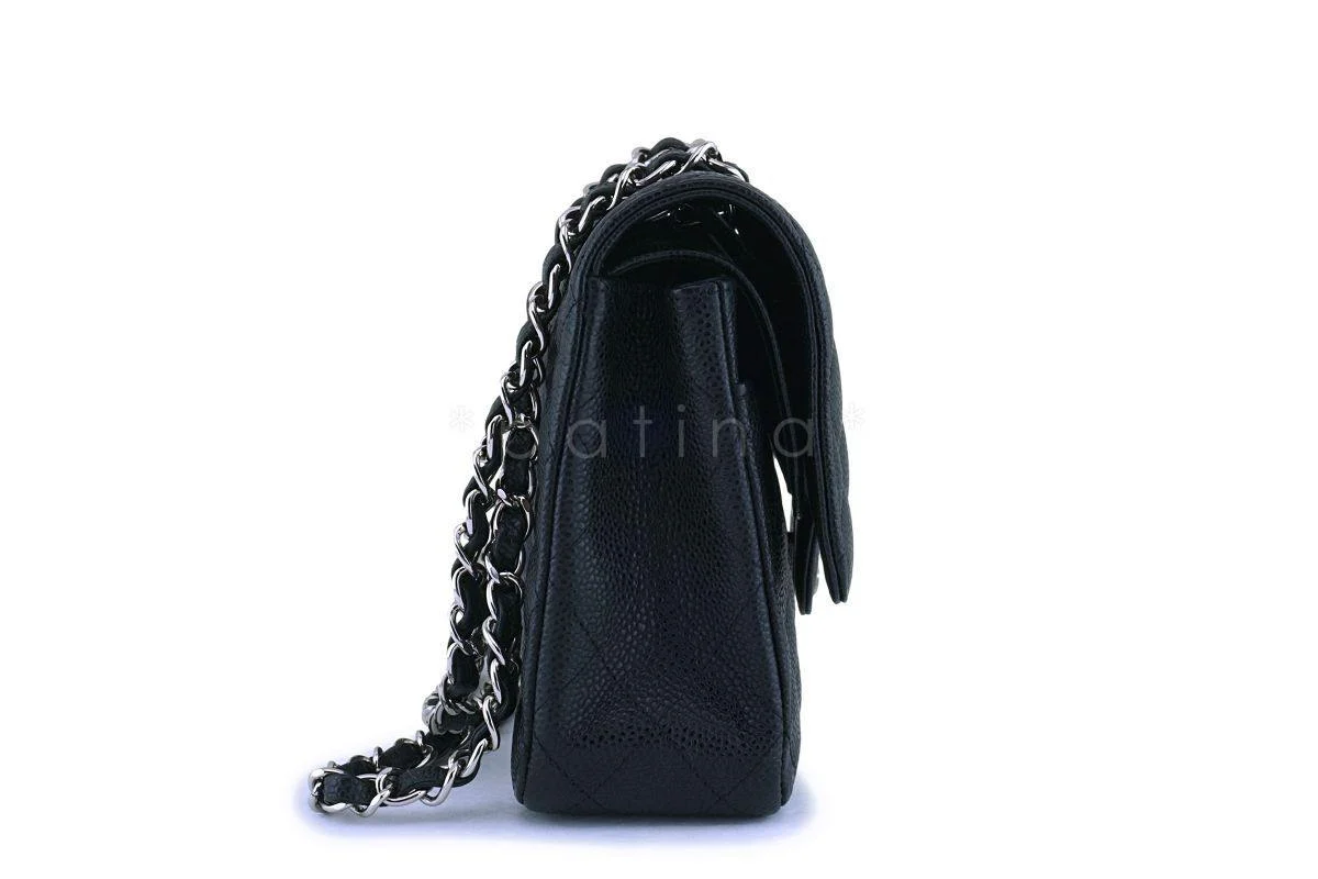 Chanel Black Caviar Medium Classic Double Flap Bag SHW - Image 4