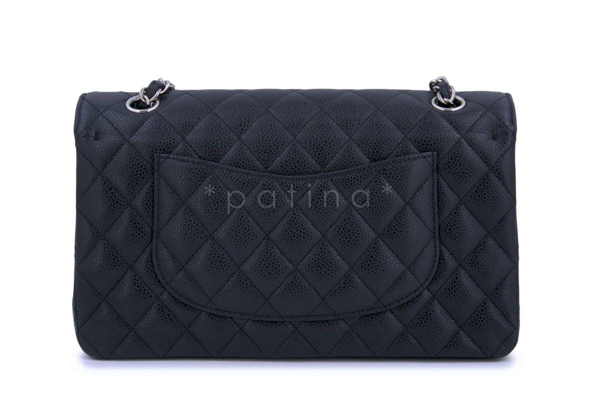 Chanel Black Caviar Medium Classic Double Flap Bag SHW - Image 5