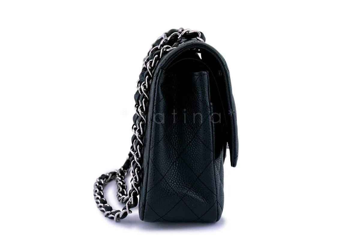 Chanel Black Caviar Medium Classic Double Flap Bag SHW - Image 4