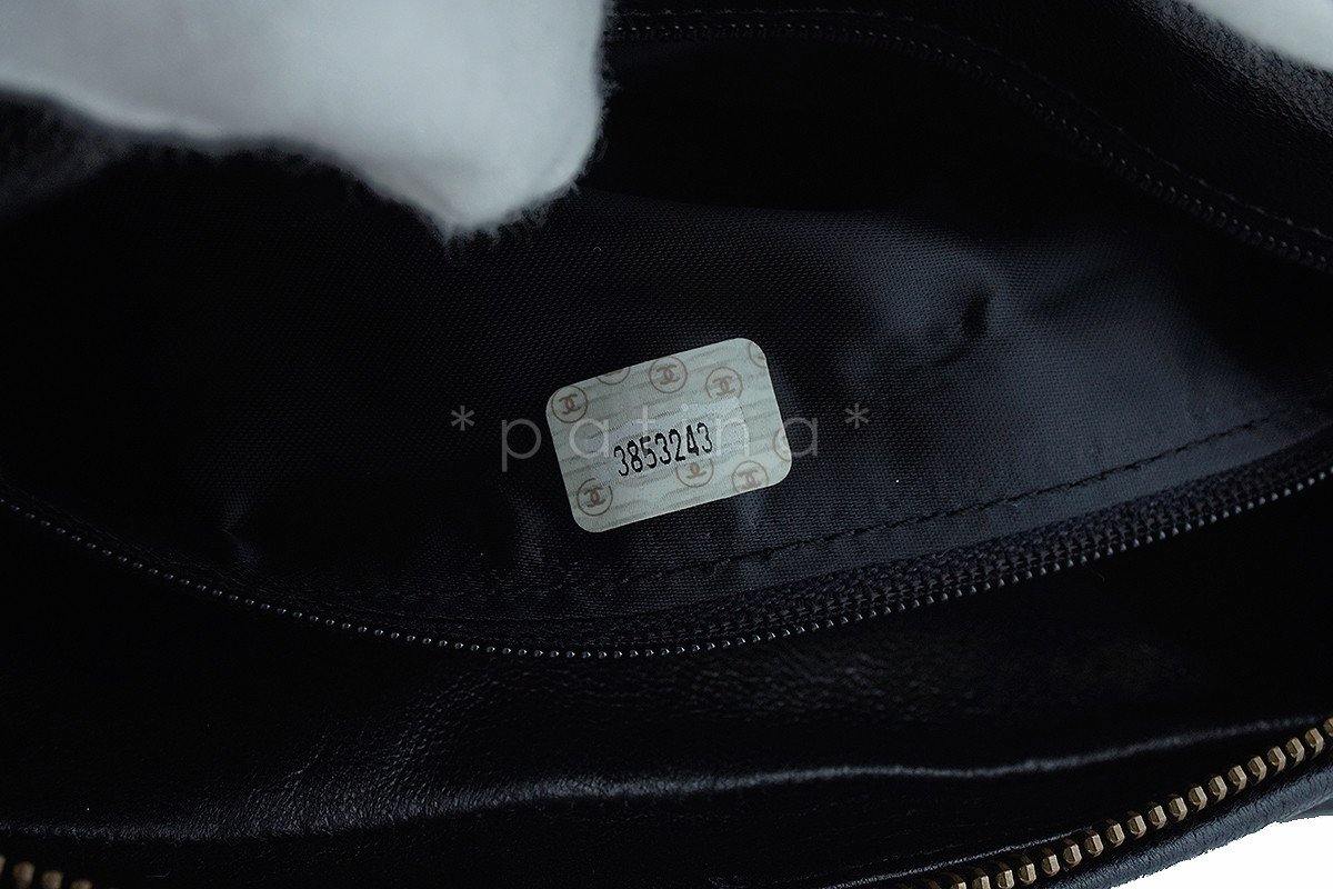 Chanel Black Caviar Quilted Classic Camera Case Clasp Pocket Bag - Image 11