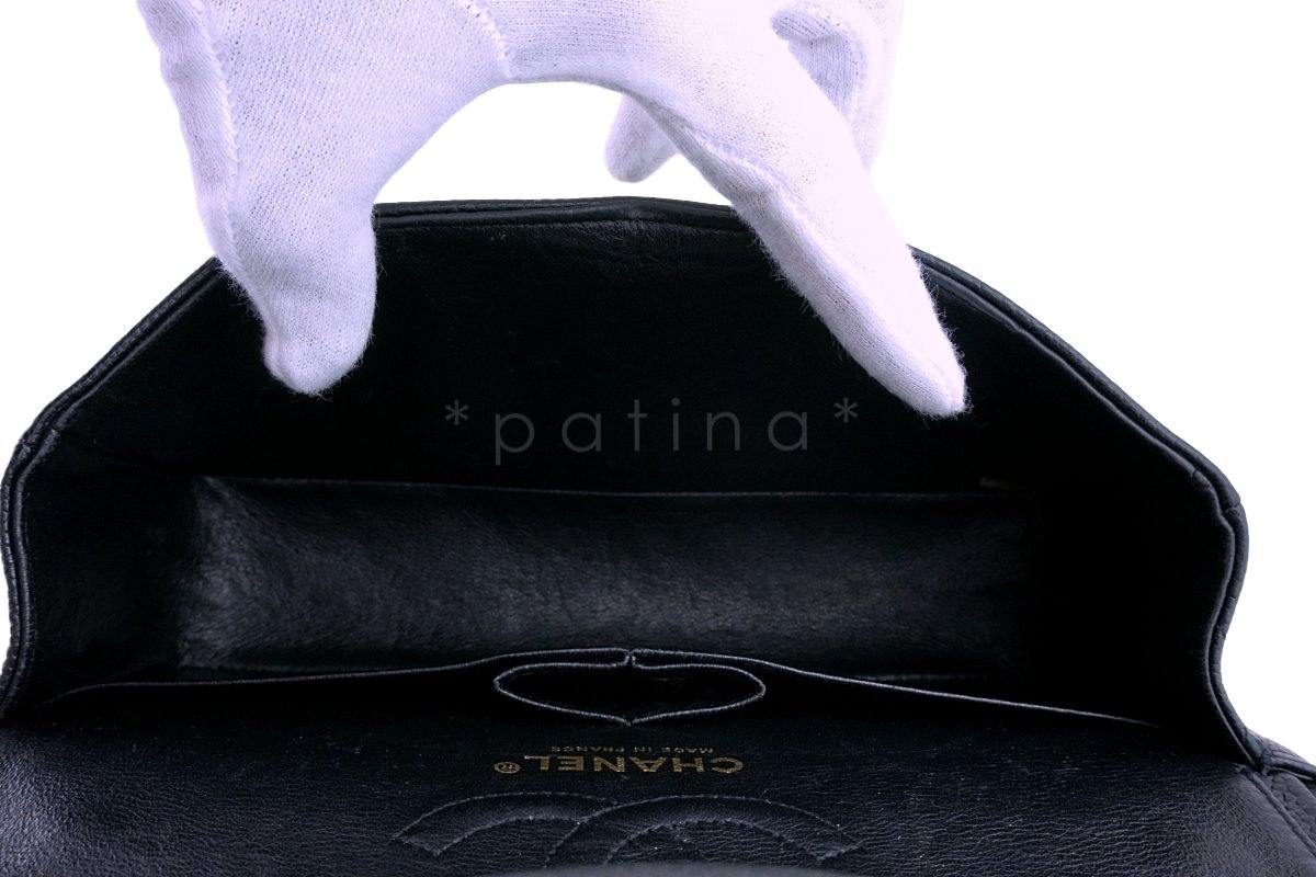 Chanel Black Caviar Small Classic Double Flap Bag 24k GHW - Image 10