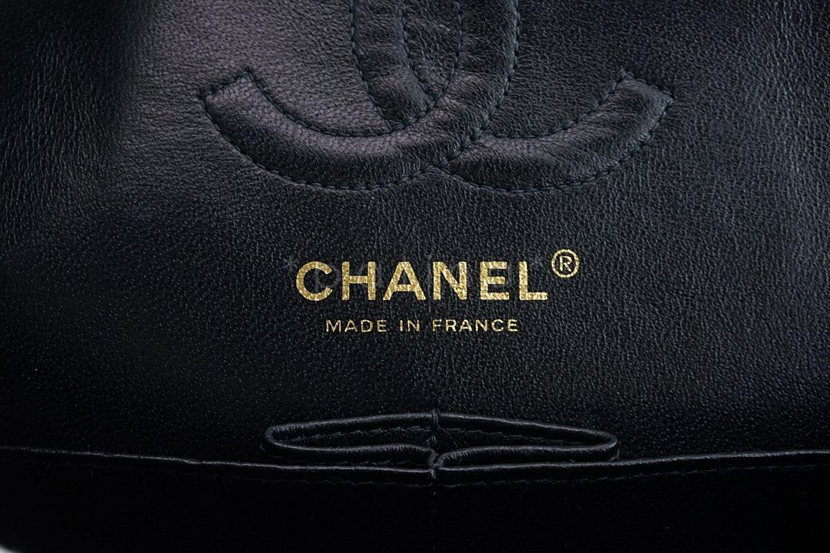 Chanel Black Caviar Small Classic Double Flap Bag 24k GHW - Image 11