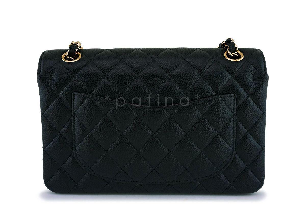 Chanel Black Caviar Small Classic Double Flap Bag GHW - Image 5