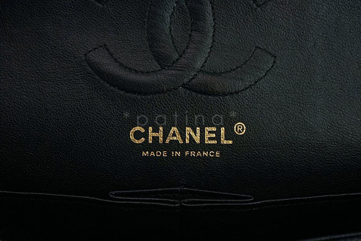 Chanel Black Caviar Small Classic Double Flap Bag GHW 9TI - Image 11