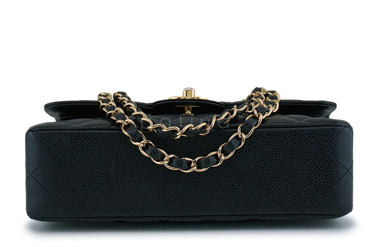 Chanel Black Caviar Small Classic Double Flap Bag GHW 9TI - Image 6