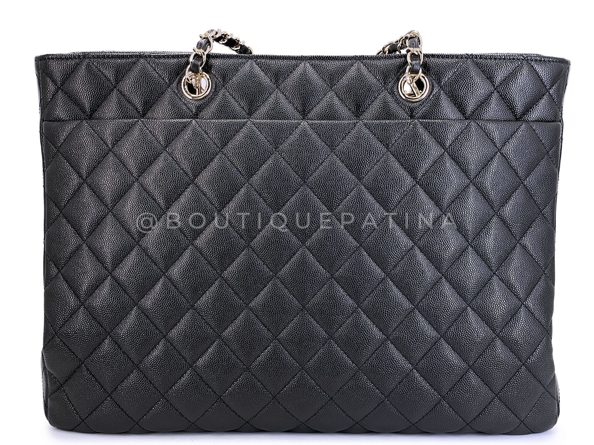 Chanel Black Caviar Timeless Classic Grand Shopper Tote Bag GHW 0JD - Image 5