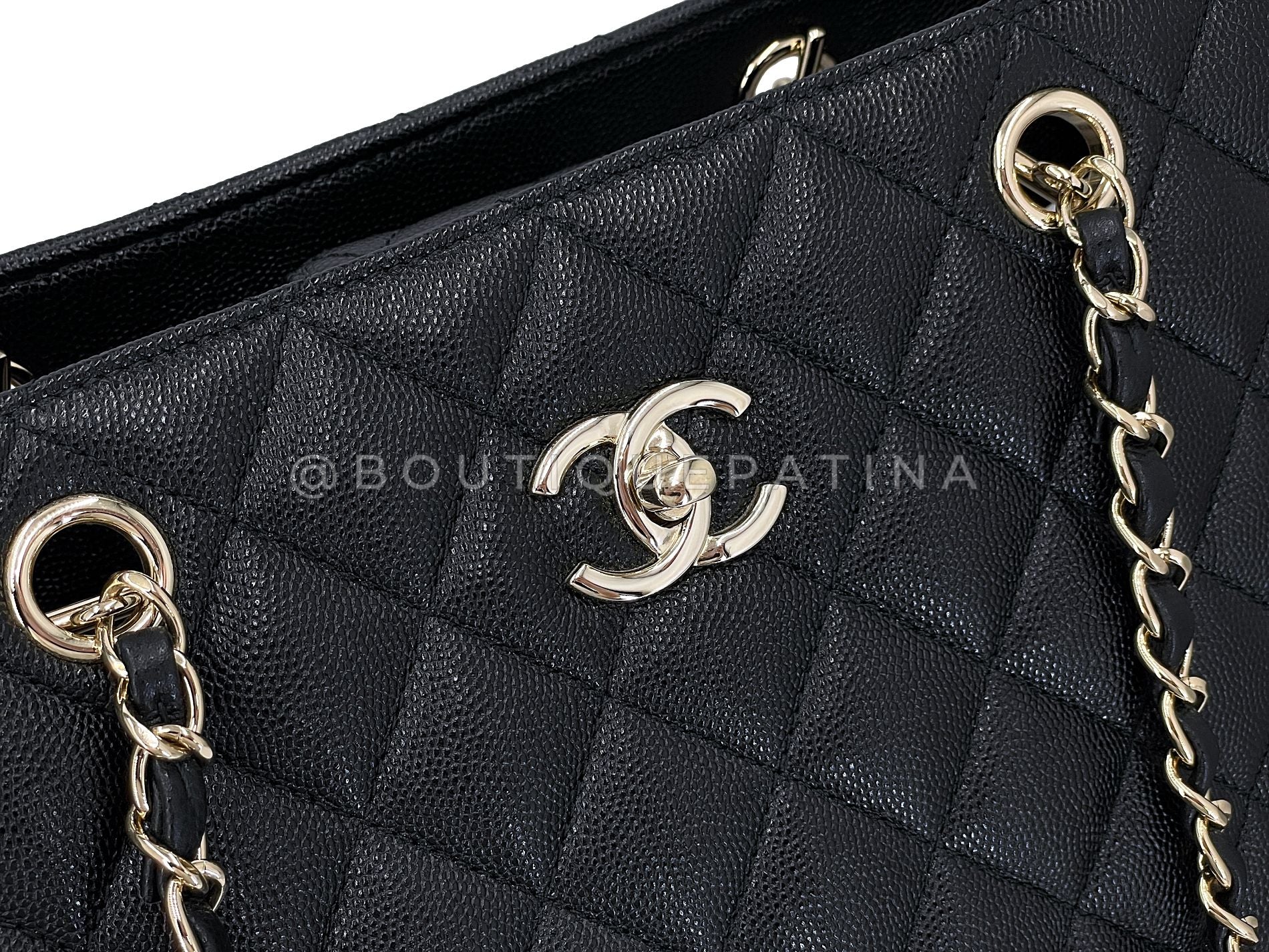 Chanel Black Caviar Timeless Classic Grand Shopper Tote Bag GHW 0JD - Image 8