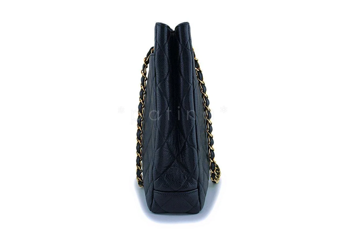 Chanel Black Caviar Timeless Classic Tote Bag 24k GHW - Image 4