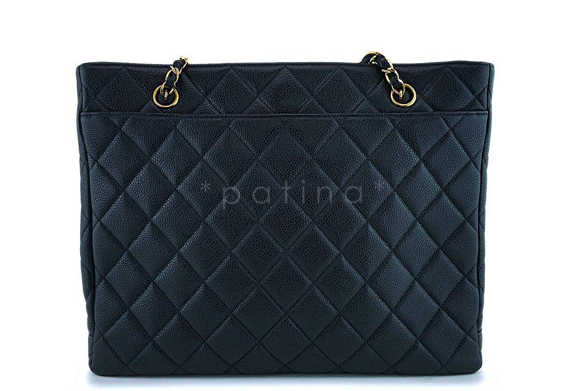 Chanel Black Caviar Timeless Classic Tote Bag 24k GHW - Image 5