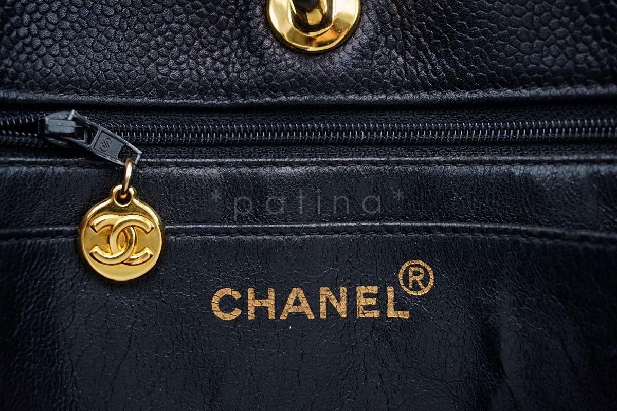Chanel Black Caviar Timeless Classic Tote Bag 24k GHW - Image 10
