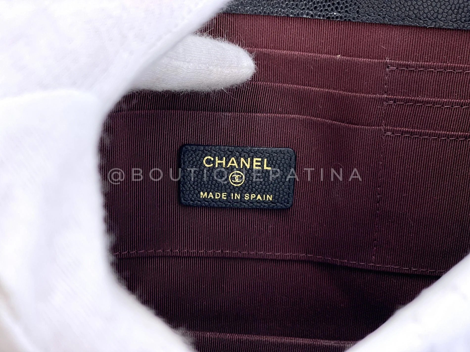 Chanel 2020 Black Caviar Timeless Clutch Bag GHW T3M - Image 10