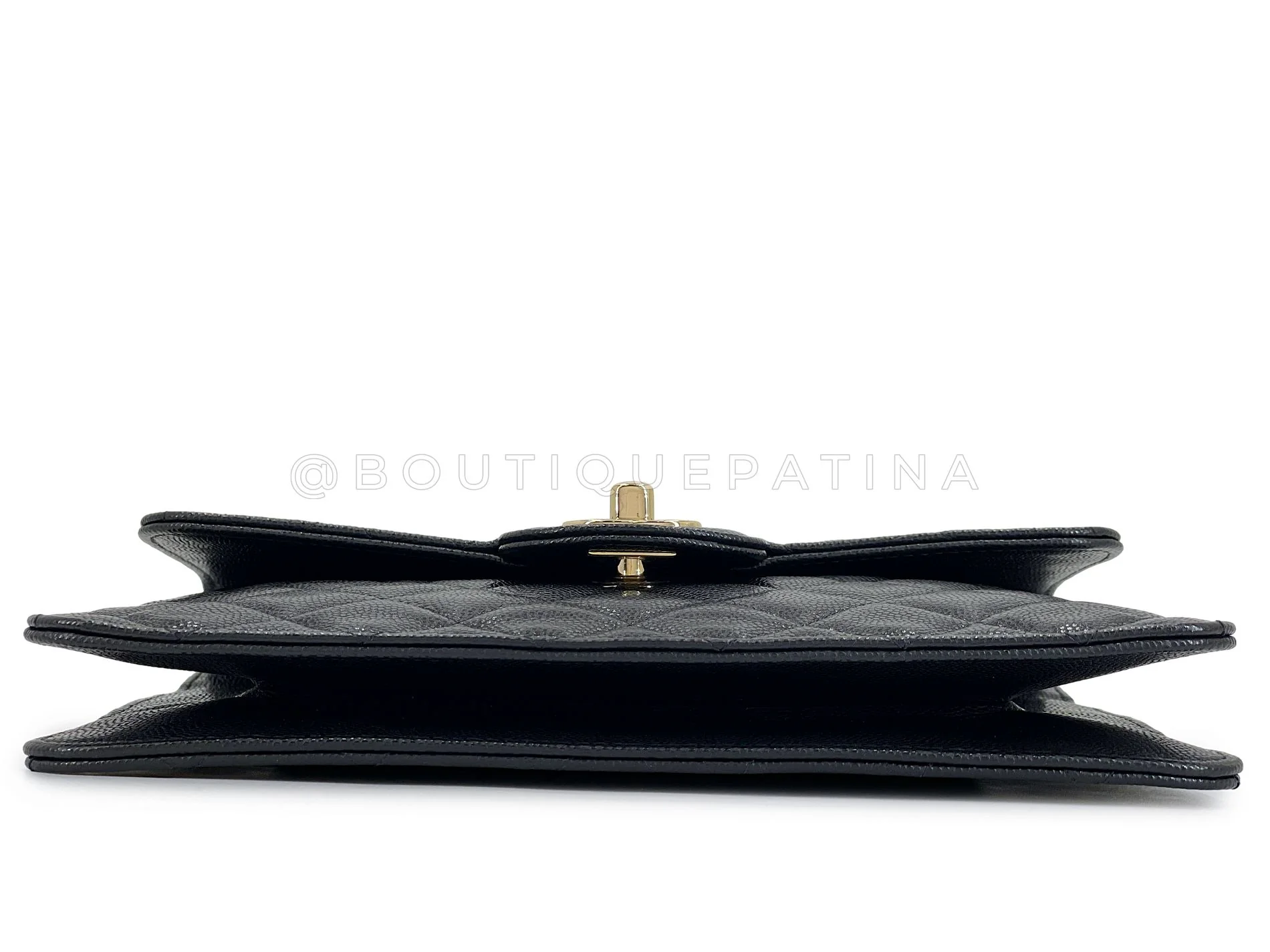 Chanel 2020 Black Caviar Timeless Clutch Bag GHW T3M - Image 5