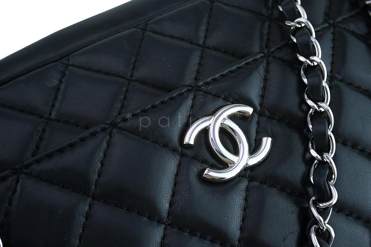 Chanel Black Classic Quilted Camera Case SHW Bag - Image 8