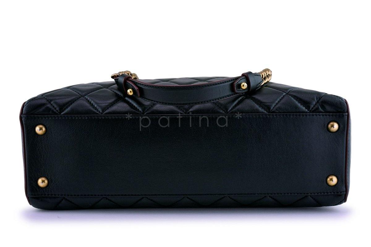 Chanel Black Classic Quilted Perfect Edge Shopper Tote Bag - Image 6