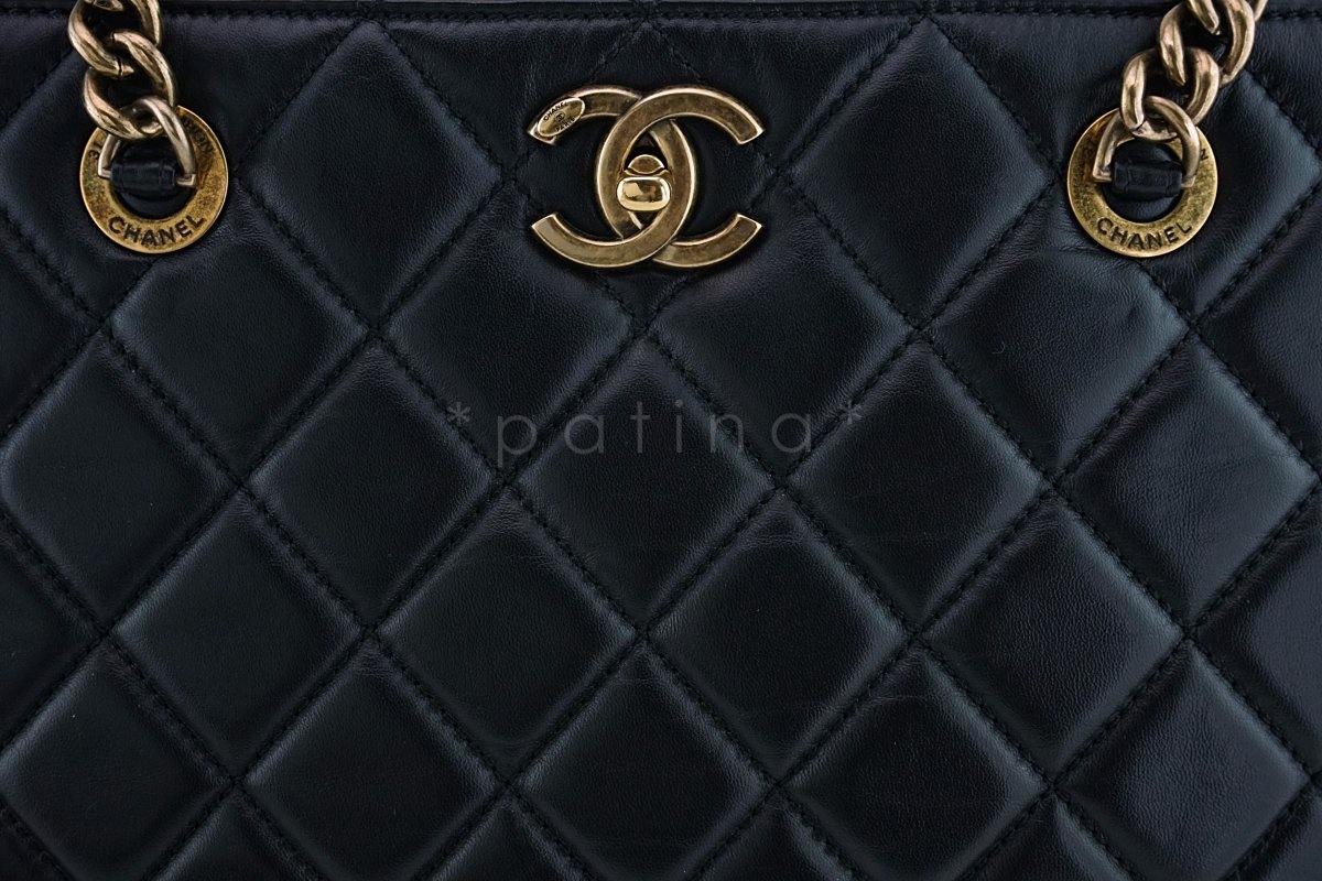 Chanel Black Classic Quilted Perfect Edge Shopper Tote Bag - Image 8